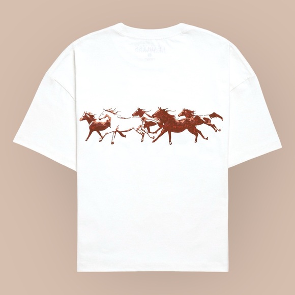 NWT Taylor Swift I’m Not A Princess White Horse Boxy Tee Sz XS 🎄SHIPS FAST🎄 - Picture 3 of 5